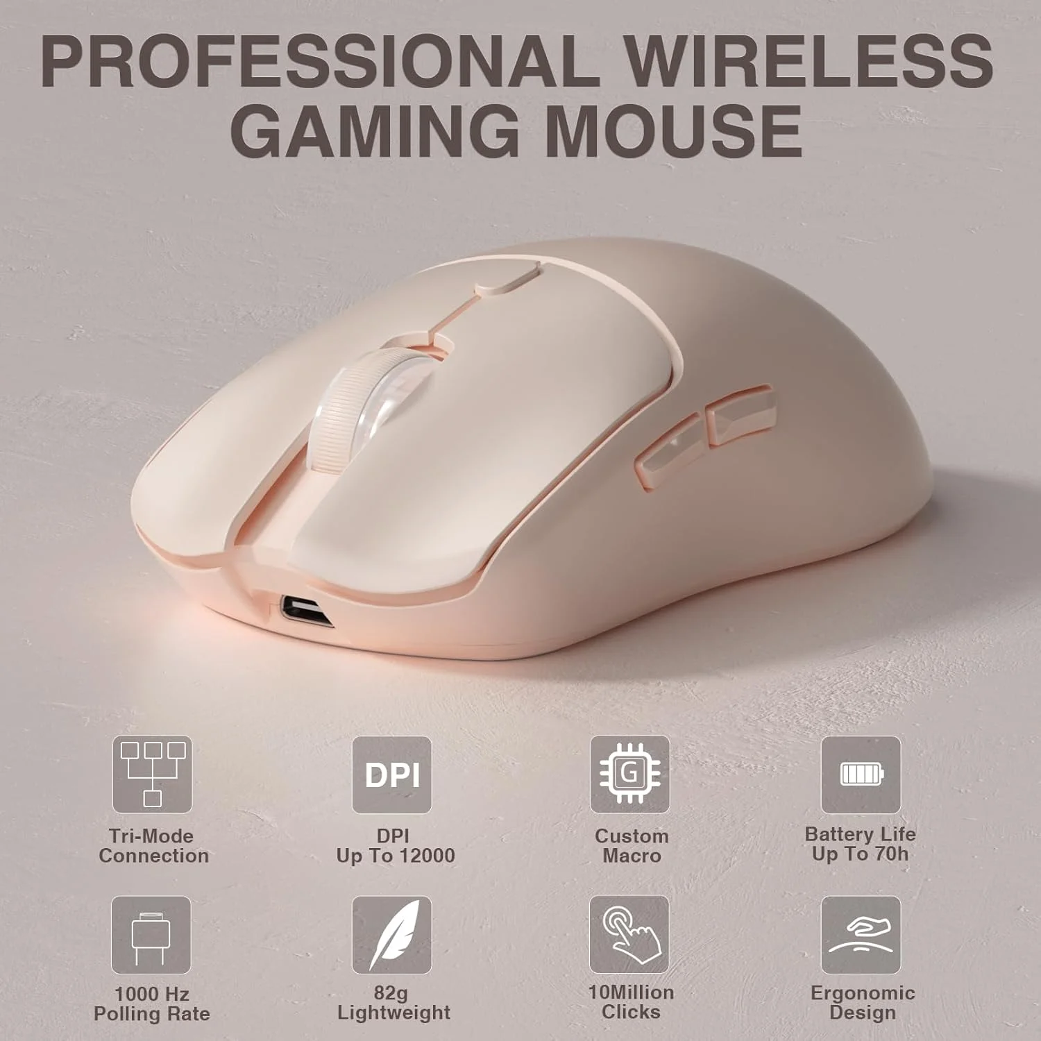 Esports Wireless Gaming Mouse - AULA SC580X Tri-mode Wireless Gaming Mouse