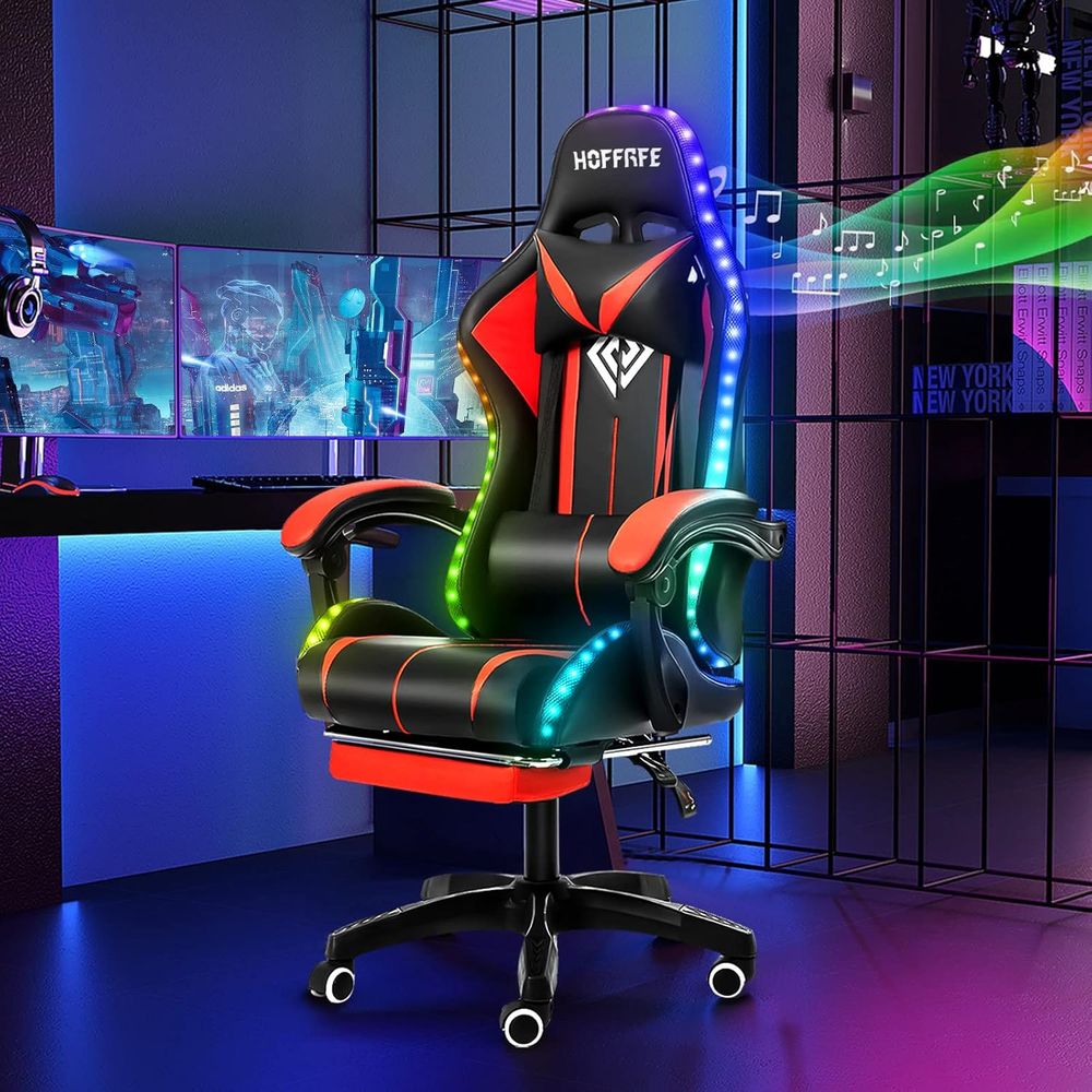 RGB Gaming Chair with Speakers - Rgb Gaming Chair ulasan dan harga
