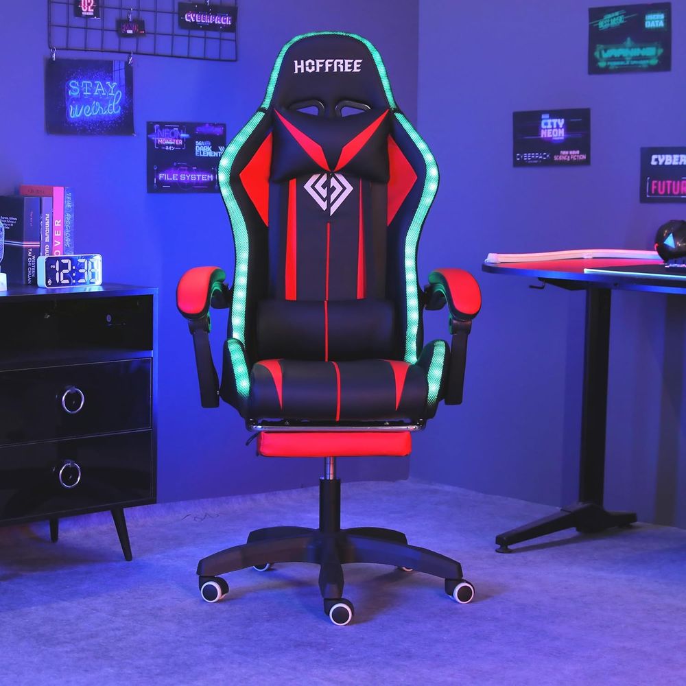 RGB Gaming Chair with Speakers - Rgb Gaming Chair ulasan dan harga