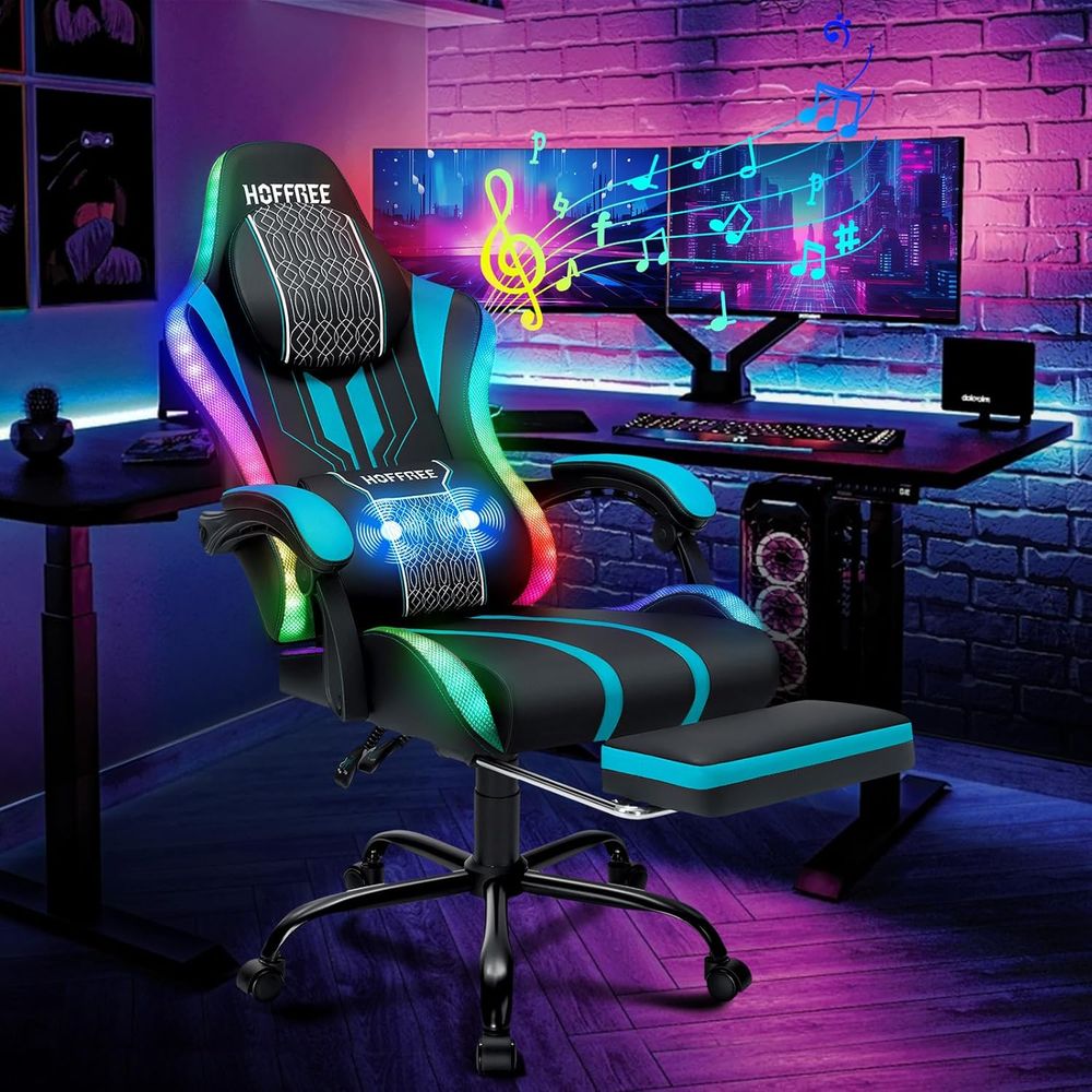 Gaming Chair with LED Lights S - Rgb Gaming Chair ulasan dan harga