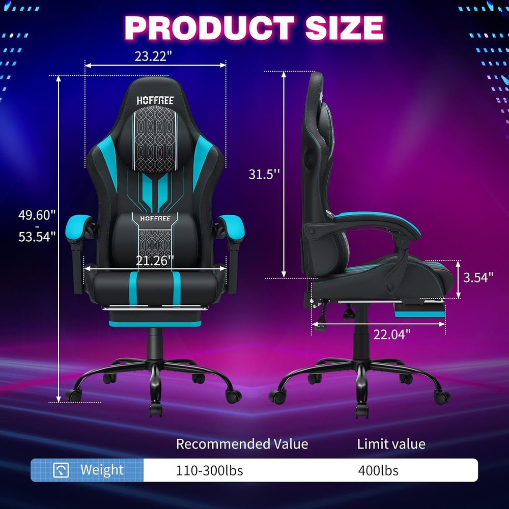 Gaming Chair with LED Lights S - Rgb Gaming Chair ulasan dan harga