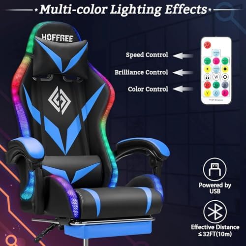 RGB Gaming Chair with Massage  - Rgb Gaming Chair ulasan dan harga
