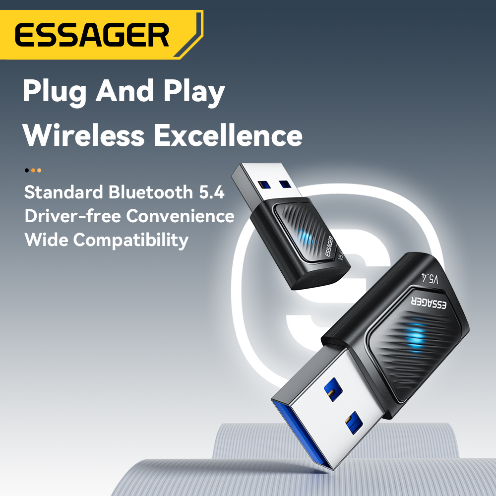 Essager USB Bluetooth 5.4 Adap - Esports Wireless Gaming Mouse ulasan dan harga