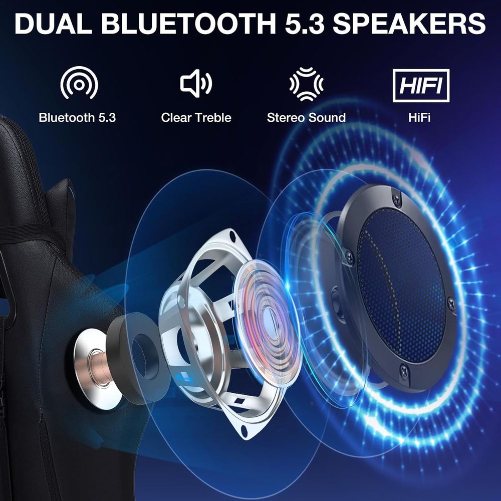 RGB Gaming Chair with Bluetoot - Rgb Gaming Chair ulasan dan harga