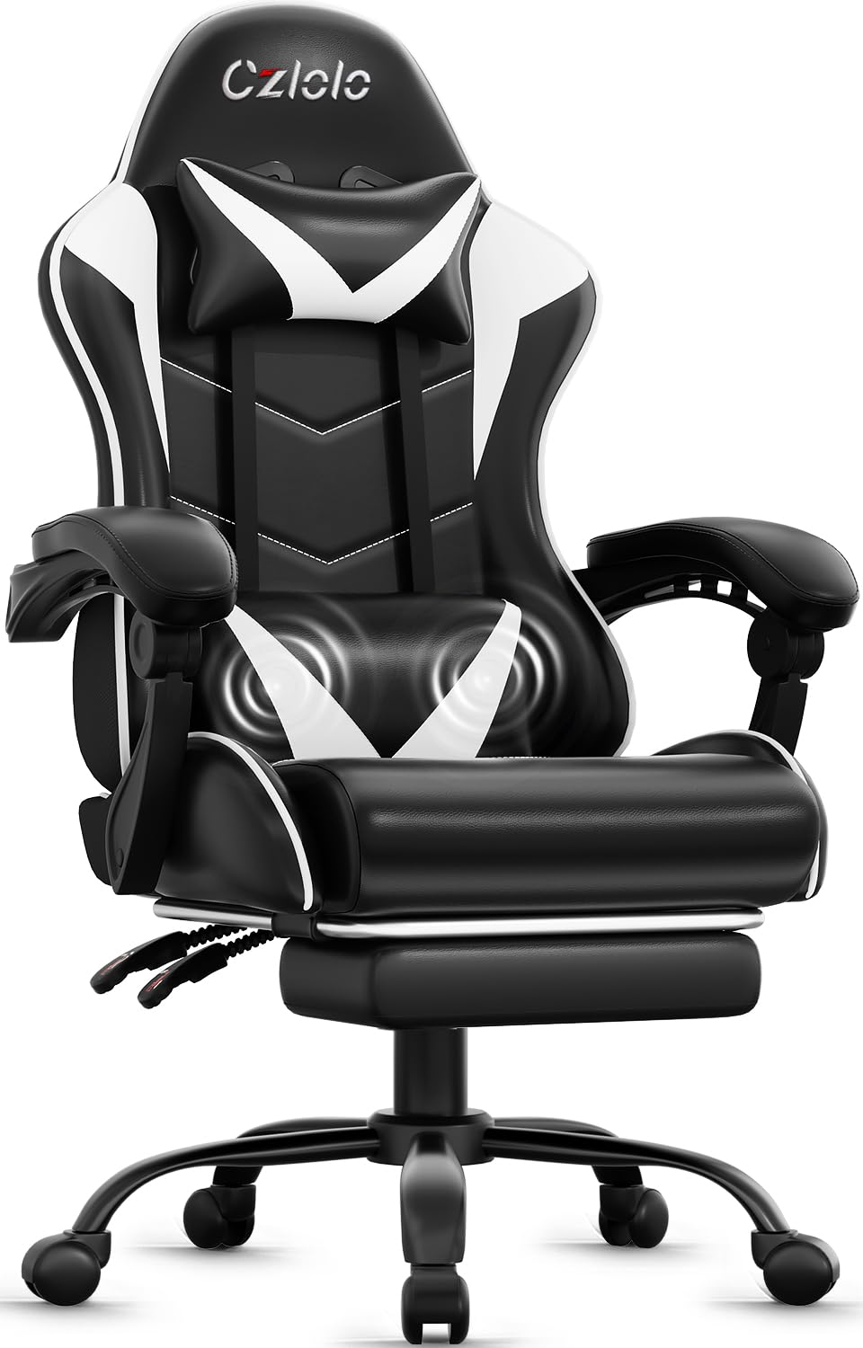 Gaming Chair with Footrest Rac - Gaming & Esports District ulasan dan harga