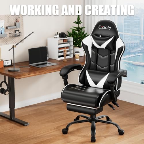 Gaming Chair with Footrest Rac - Gaming & Esports District ulasan dan harga