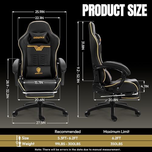 Big and Tall Gaming Chair, 350 - Gaming & Esports District ulasan dan harga