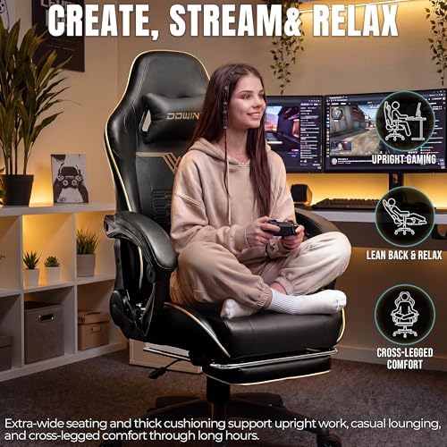 Big and Tall Gaming Chair, 350 - Gaming & Esports District ulasan dan harga