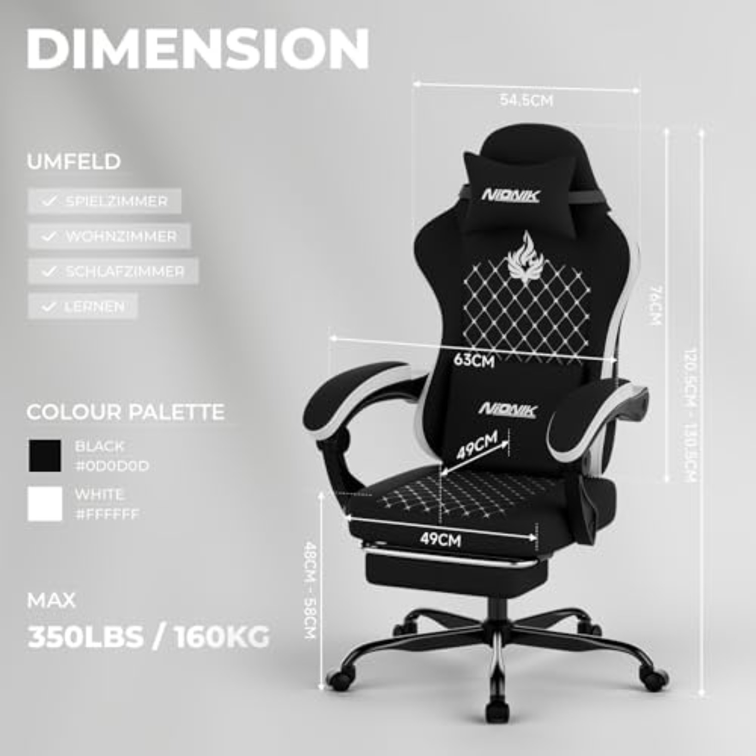 Gaming Chair with Massage,Ergo - Gaming & Esports District ulasan dan harga