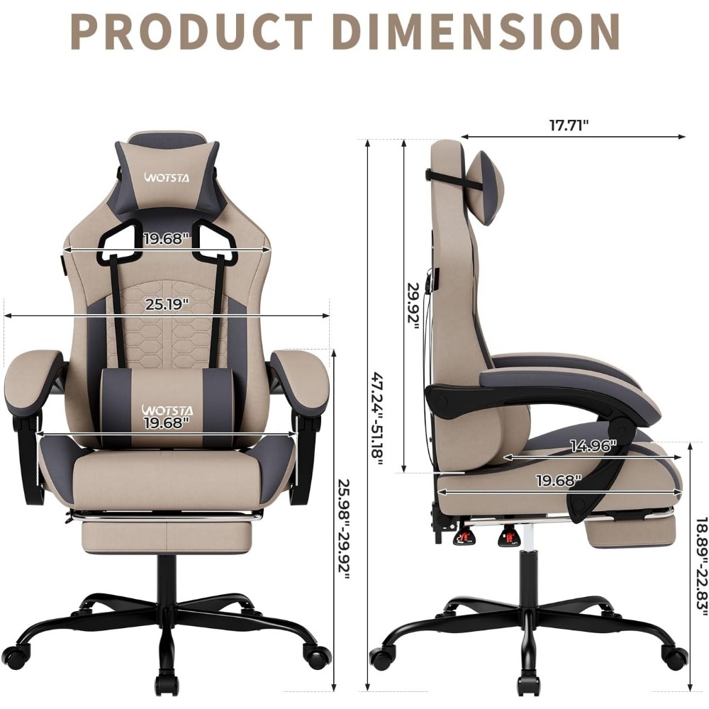 Ergonomic Gaming Chair with Ma - Gaming & Esports District ulasan dan harga