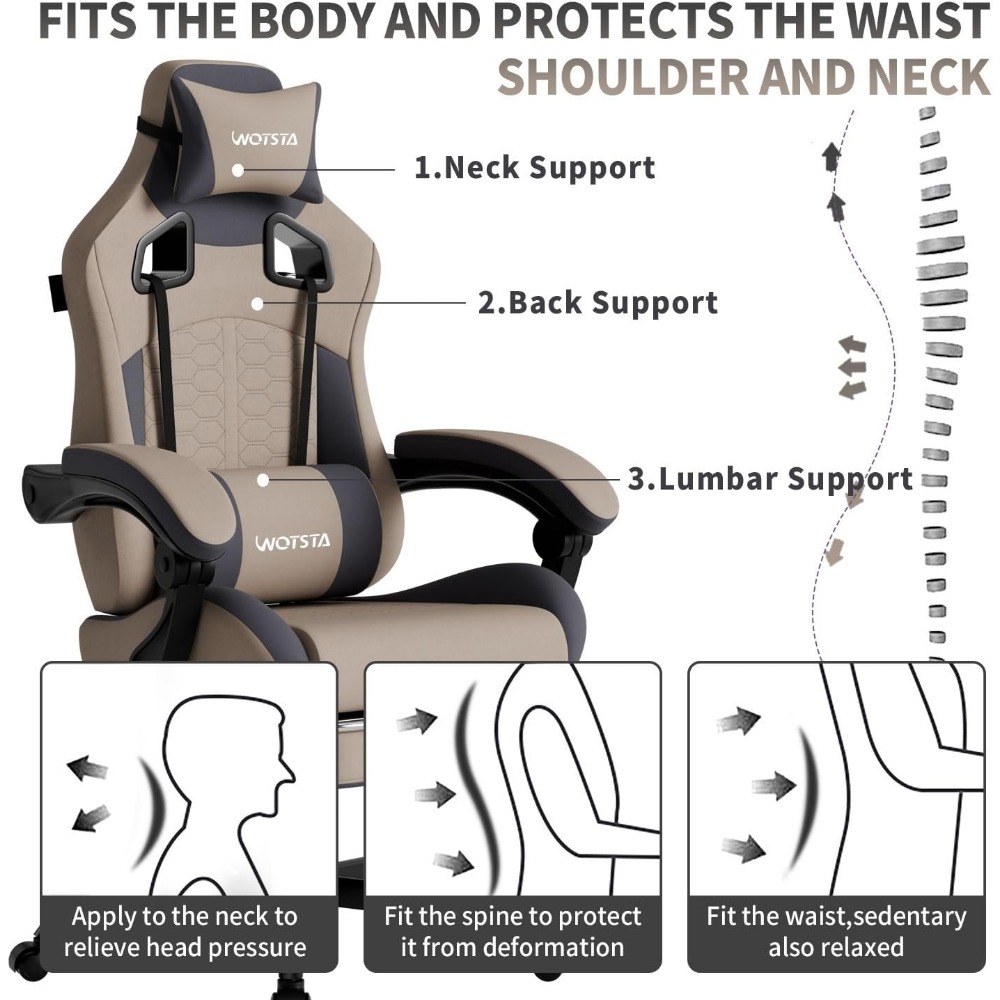 Ergonomic Gaming Chair with Ma - Gaming & Esports District ulasan dan harga