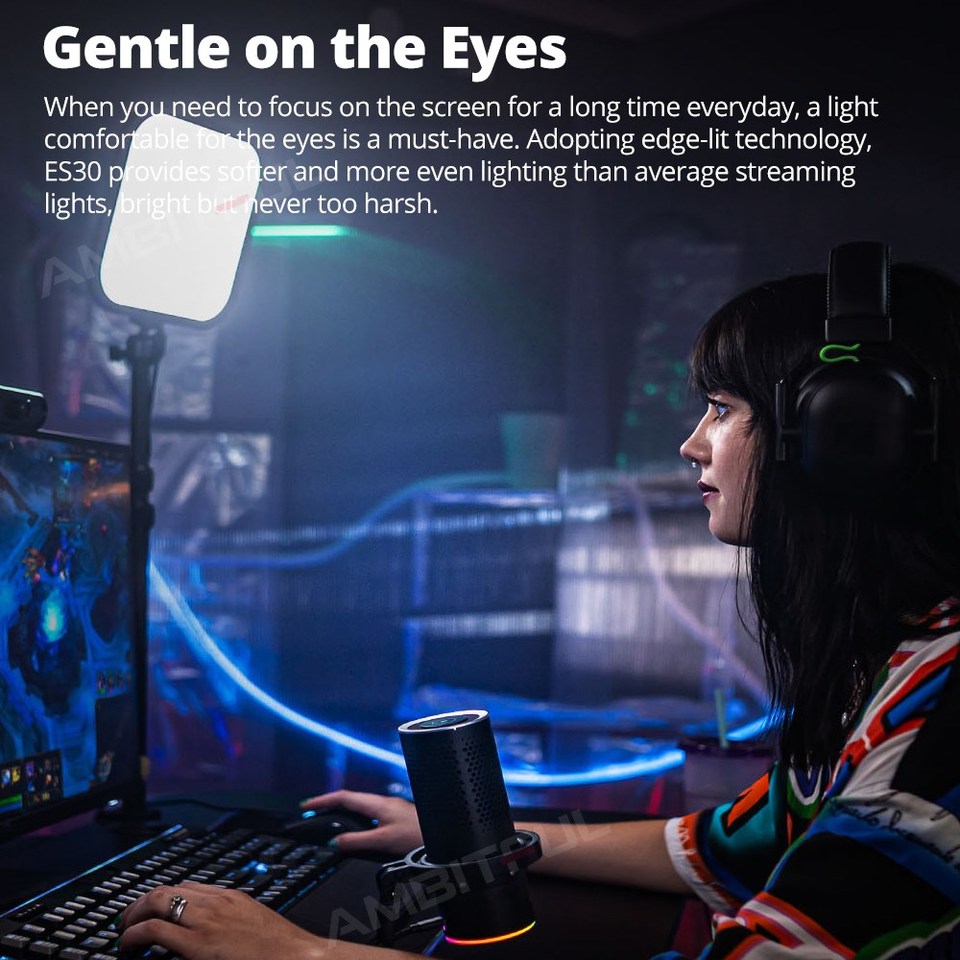 Godox LED Gaming Light ES30 E- - Esports Gaming Live ulasan dan harga