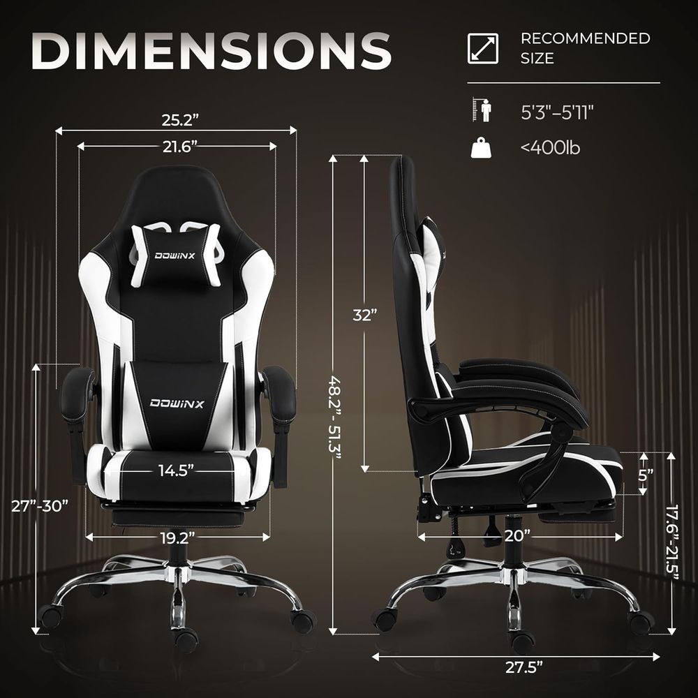 Ergonomic Gaming Chair with Lu - Gaming & Esports District ulasan dan harga