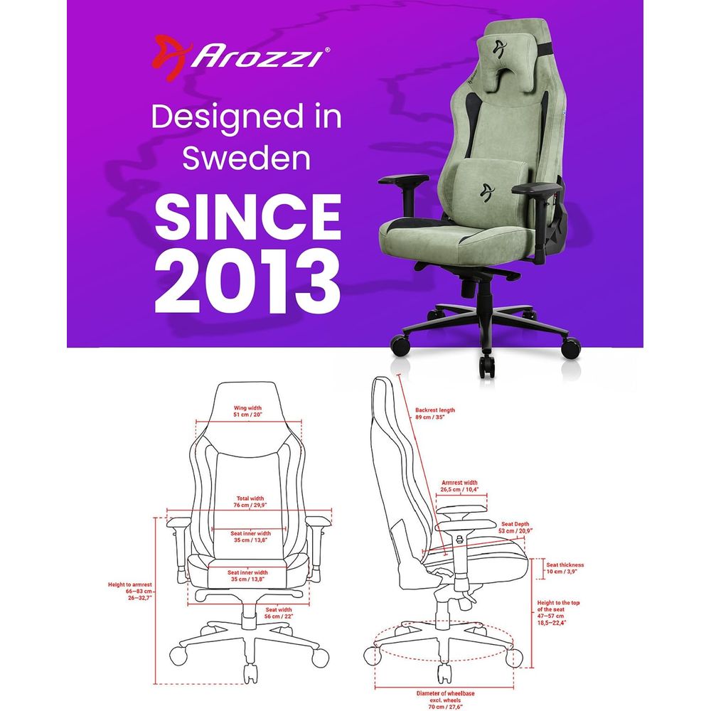 Large Ergonomic Gaming Chair w - Gaming & Esports District ulasan dan harga