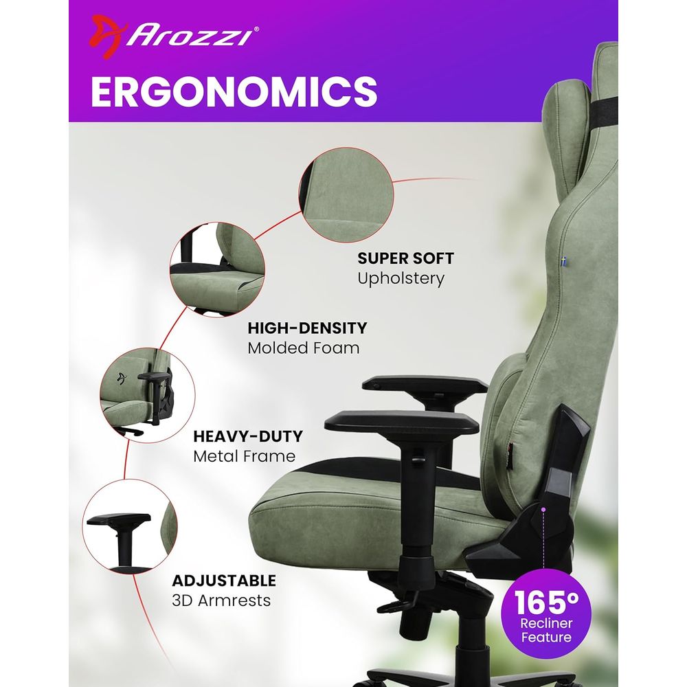 Large Ergonomic Gaming Chair w - Gaming & Esports District ulasan dan harga