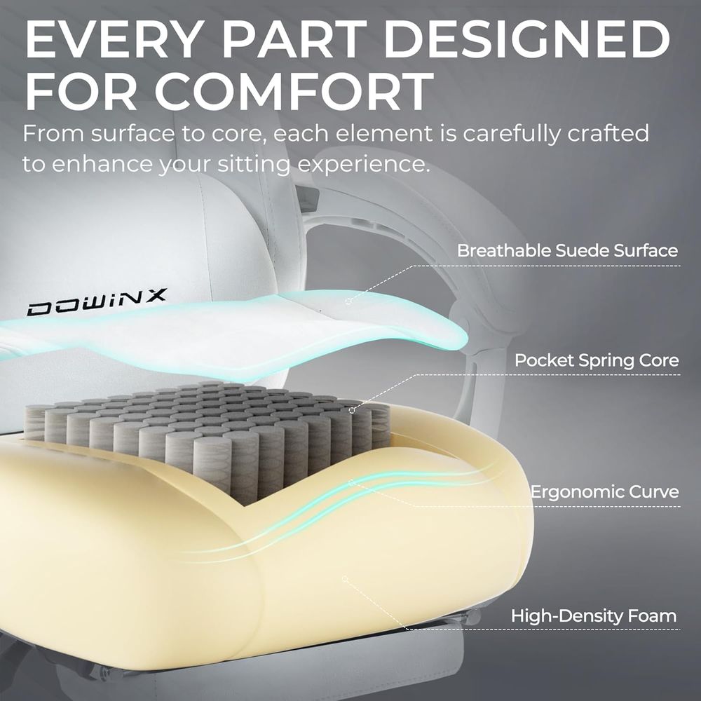 Ergonomic High-Back Suede Gami - Gaming & Esports District ulasan dan harga