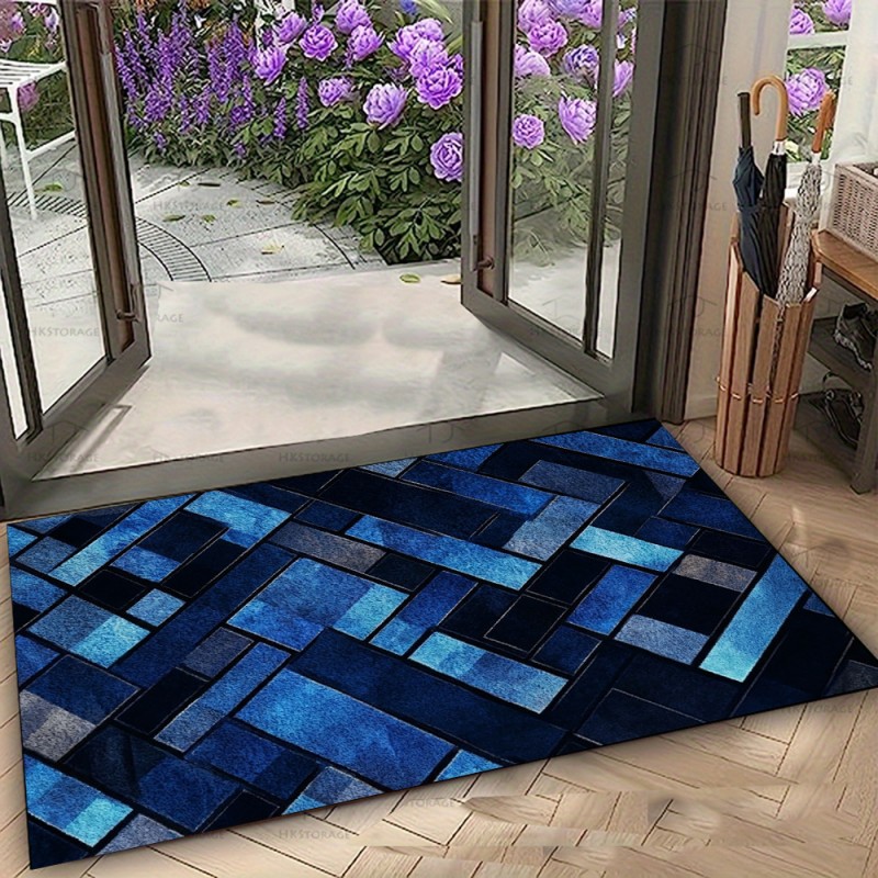 Nordic Blue Geometric Patchwor - Esports Gaming Live ulasan dan harga